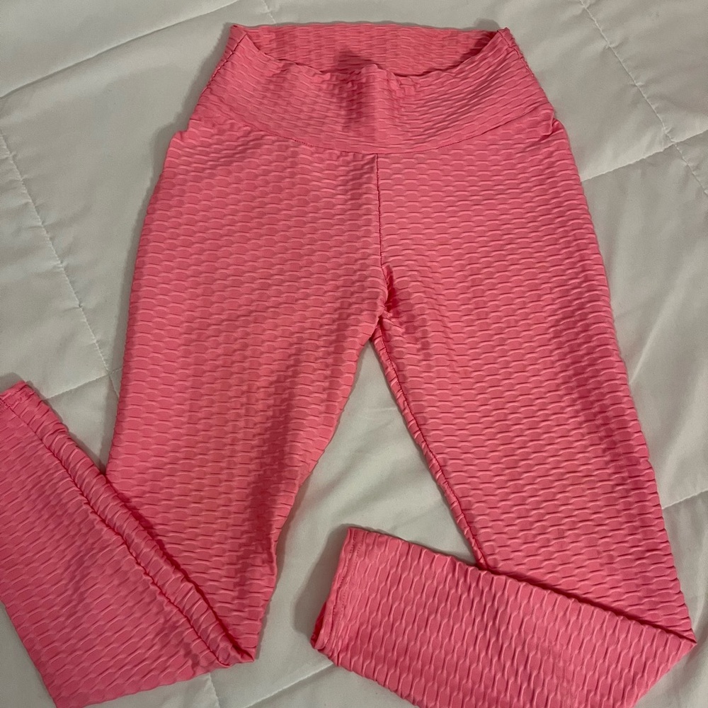 Pink leggings size small